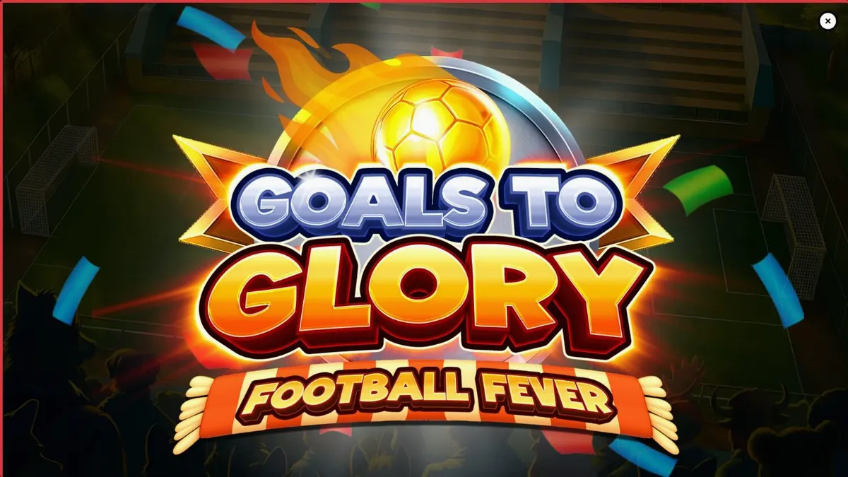 Personagens animais jogando futebol em um estádio vibrante no slot Goals to Glory