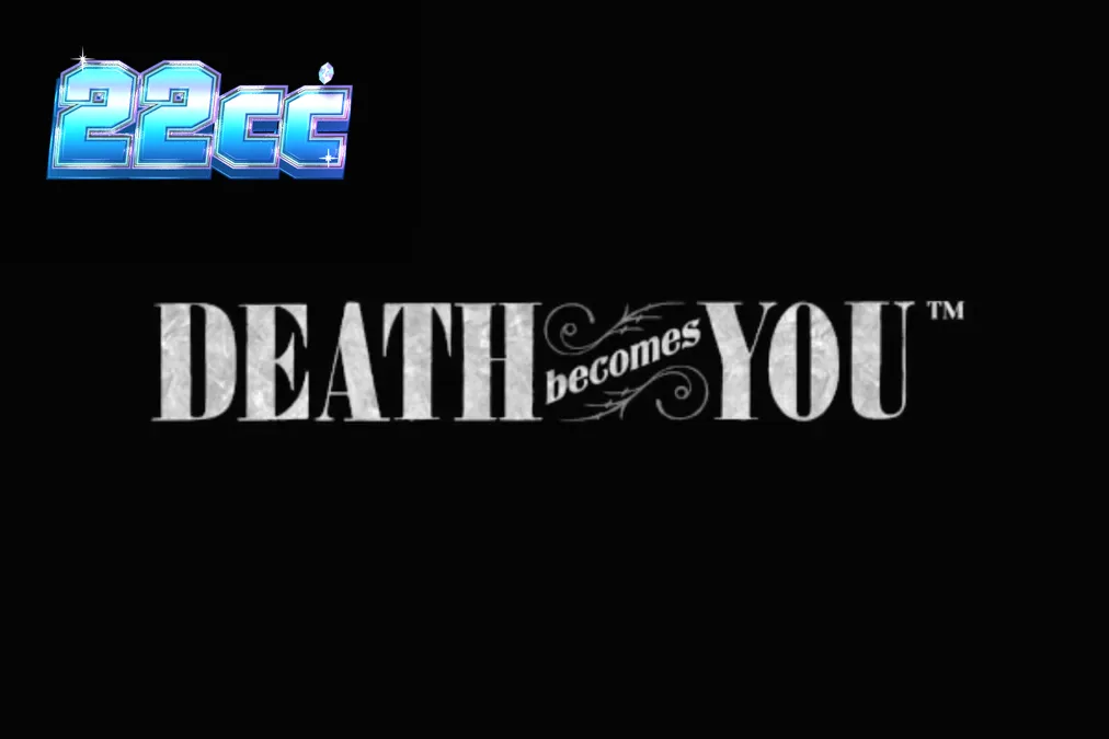 Interface gótica e sombria do slot Death Becomes You com símbolos de corações e mariposas.